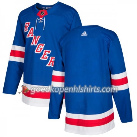 New York Rangers Blank Adidas 2017-2018 Royal Authentic Shirt - Mannen